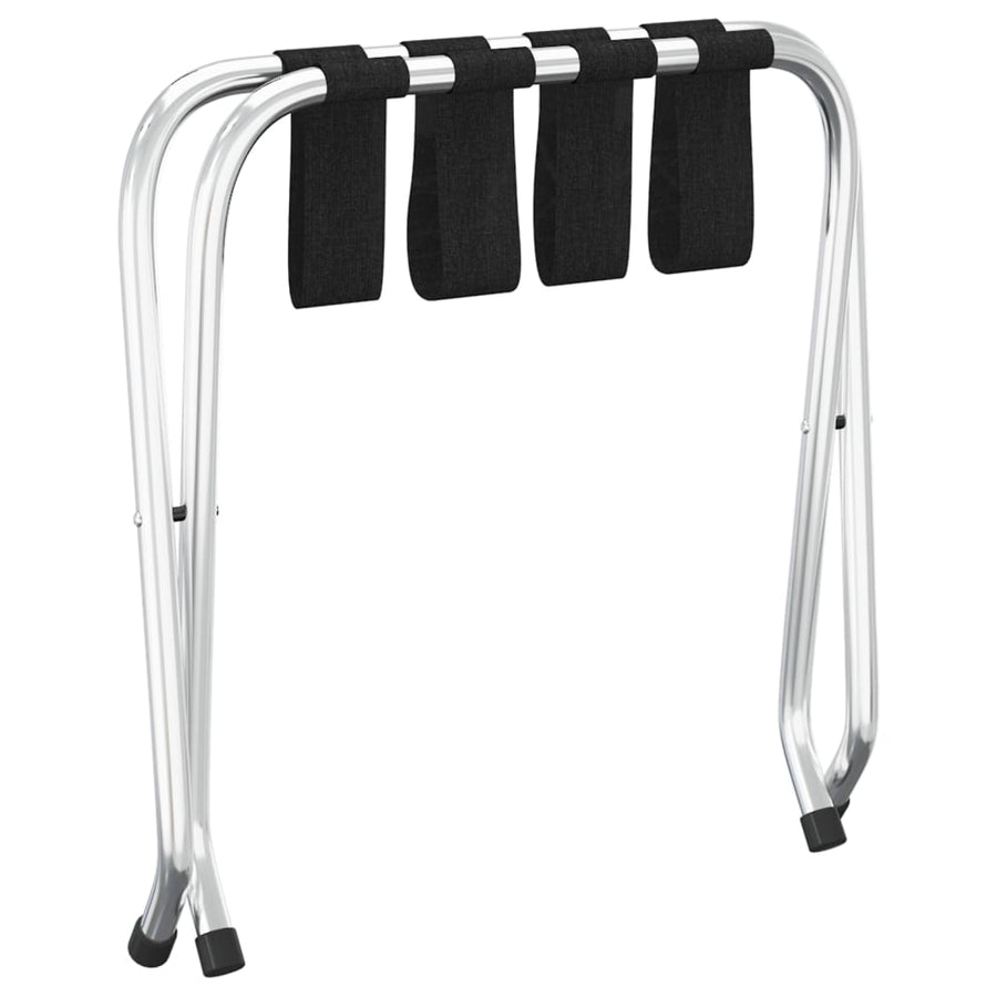Bagagerek 56 x 40 x 49 cm Zwart en zilver