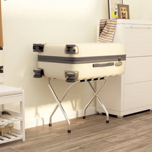 Bagagerek 56 x 40 x 49 cm Zwart en zilver