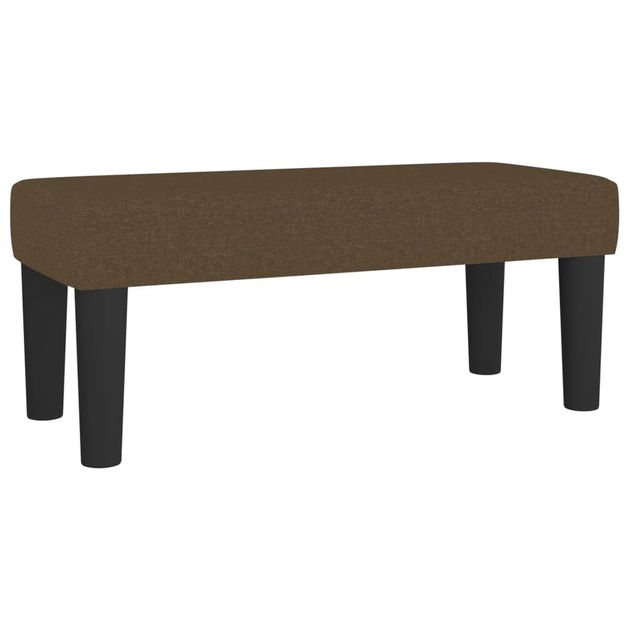 Boxspring met matras stof donkerbruin 120x200 cm 120 x 200 cm Donkerbruin