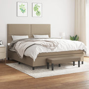 Boxspring met matras 180x200 cm taupe