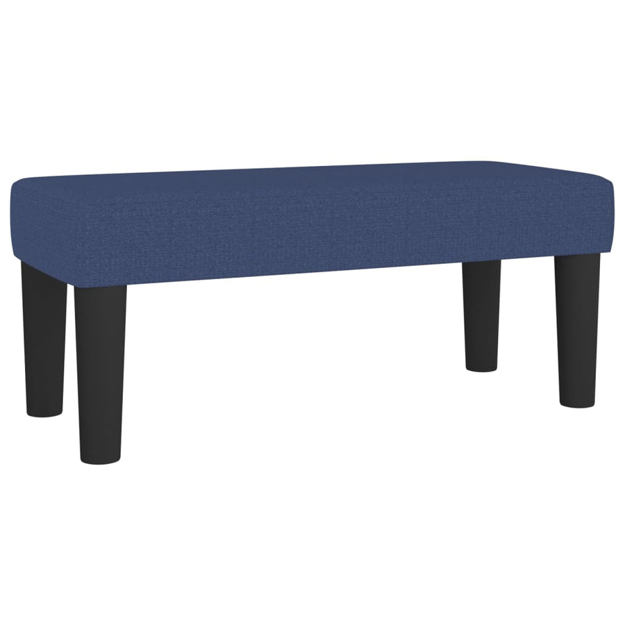 Boxspring met matras stof blauw 80x200 cm 80 x 200 cm Blok met vierkanten