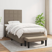 Boxspring 90x200 cm taupe met matras