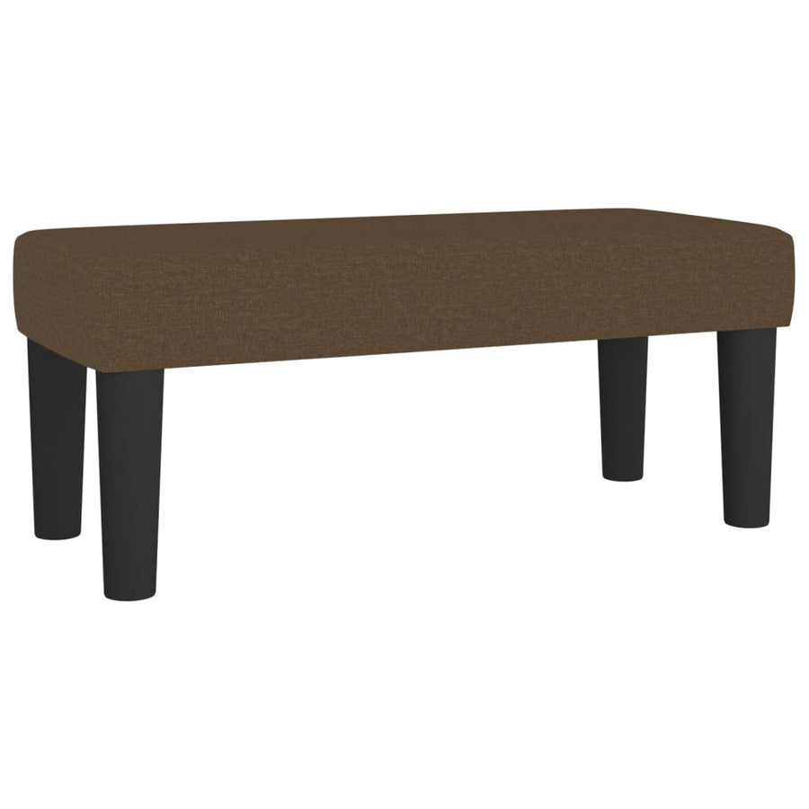 Boxspring met matras stof donkerbruin 120x200 cm 120 x 200 cm Donkerbruin