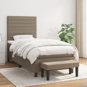 Boxspring met matras 90x200 cm taupe