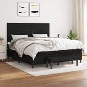 Boxspring bed 180x200 cm zwart met matras