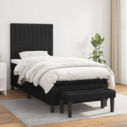 Boxspring met matras 90x200 cm zwart