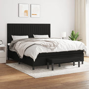 Boxspring met matras 180x200 cm zwart