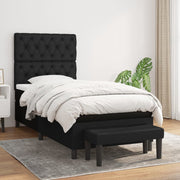 Boxspring met matras 80x200 cm zwart