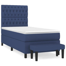 Boxspring Met Matras Stof Blauw 90 x 190 cm Getuft ontwerp
