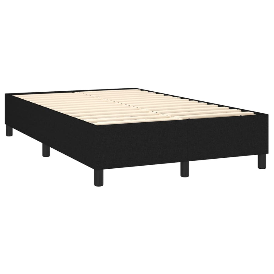 Boxspring Met Matras Stof Zwart 120 x 200 cm Getuft ontwerp