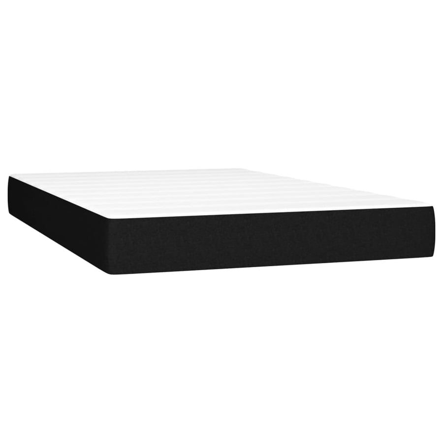 Boxspring Met Matras Stof Zwart 120 x 200 cm Getuft ontwerp