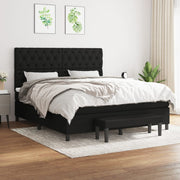 Boxspring met matras 160x200 cm zwart
