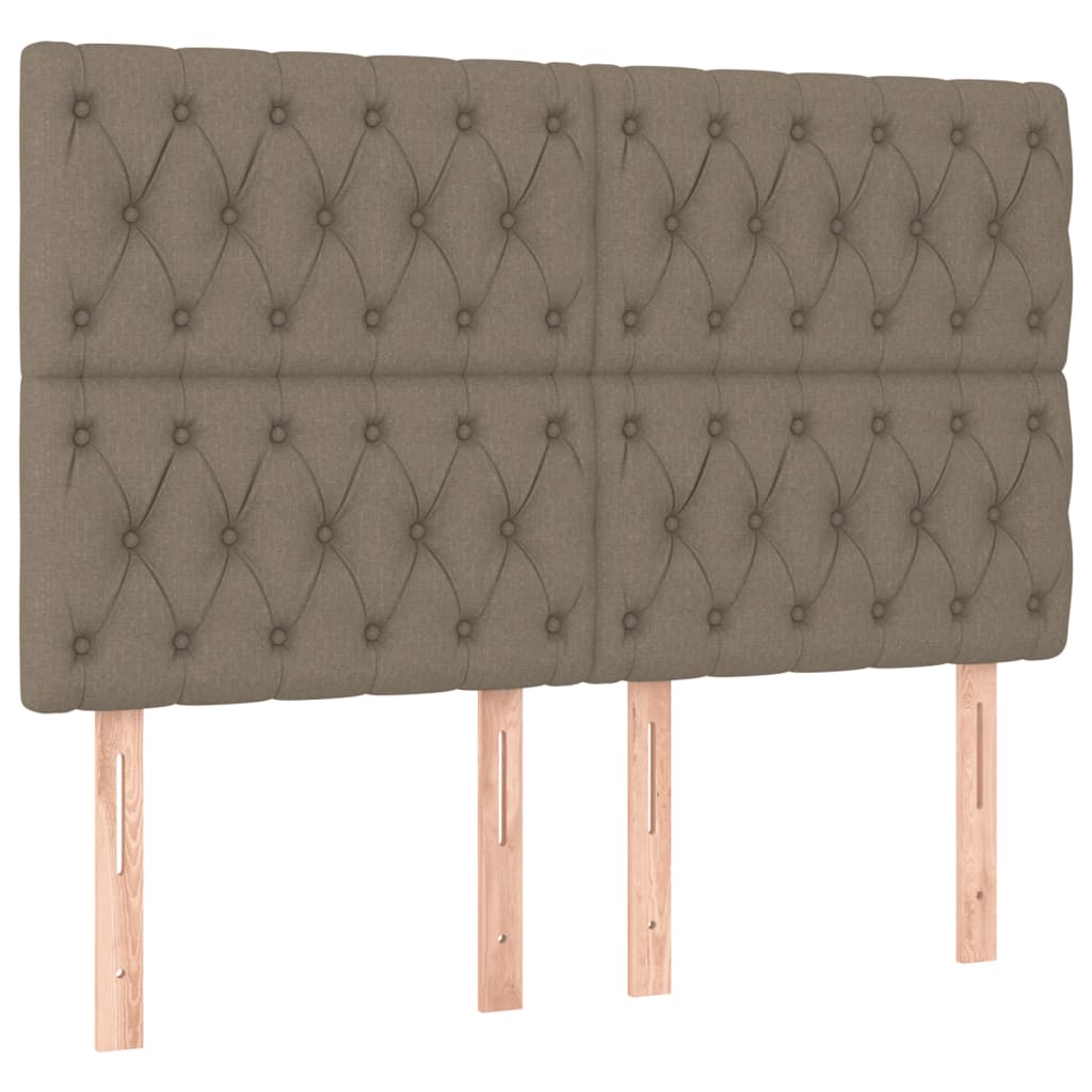 Boxspring Met Matras Stof Taupe 160 x 200 cm Getuft ontwerp