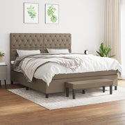 Boxspring met matras 160x200 cm taupe