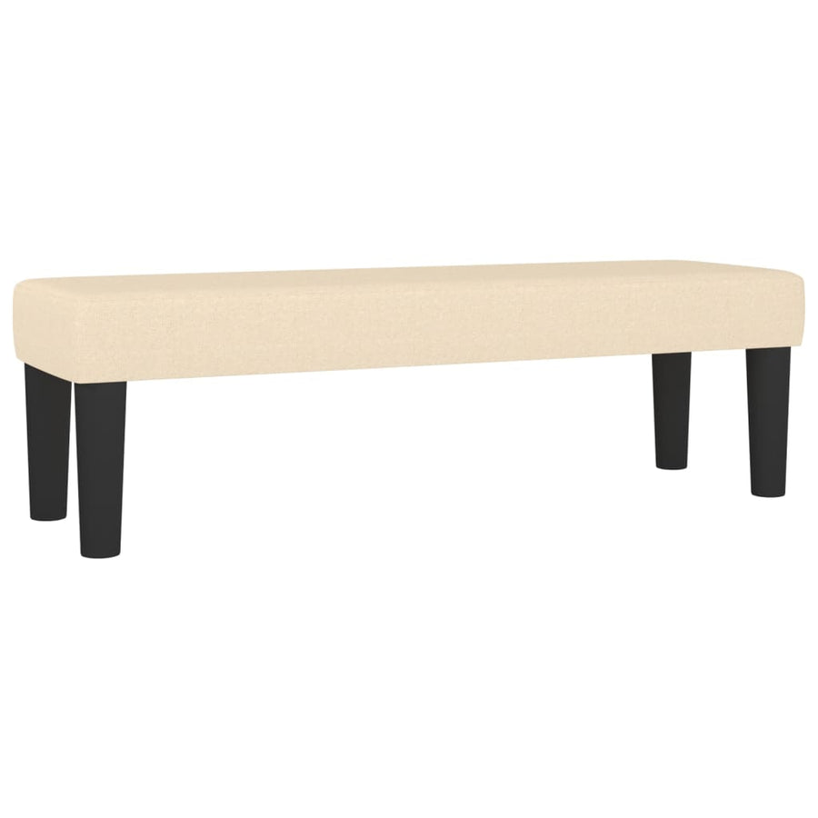 Boxspring Met Matras Stof Crèmekleurig 160X200 Cm 160 x 200 cm Getuft ontwerp