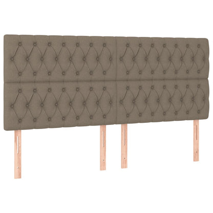 Boxspring Met Matras Stof Taupe 180 x 200 cm Getuft ontwerp