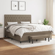 Boxspring met matras 180x200 cm taupe