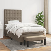 Boxspring met matras 90x200 cm taupe