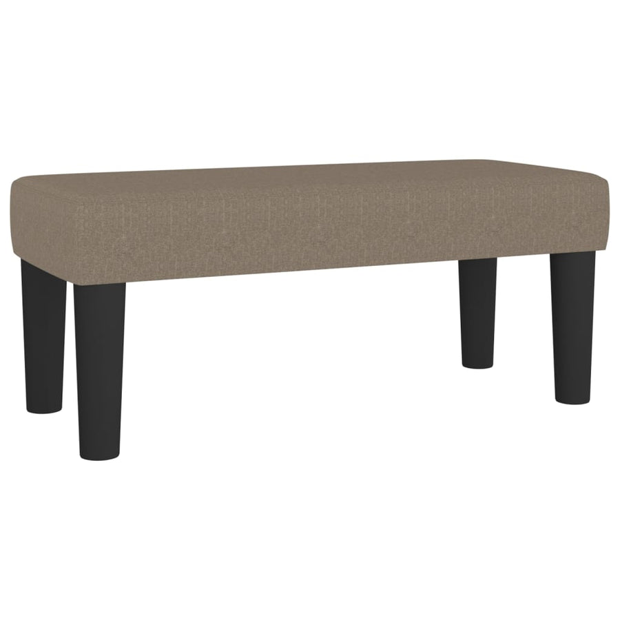 Boxspring Met Matras Stof Taupe 120X200 Cm Taupe 120 x 200 cm Knopen