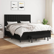 Boxspring met matras 160x200 cm zwart
