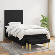 Boxspring met matras 90x200 cm zwart