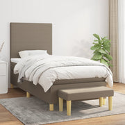 Boxspring bed 90x200 cm taupe