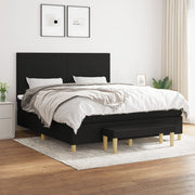 Boxspring met matras 160x200 cm zwart