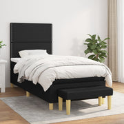 Boxspring met matras 100x200 cm zwart