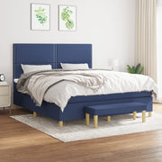 Boxspring met matras 180x200 cm blauw