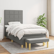 Boxspring met matras 80x200 cm donkergrijs