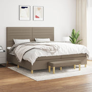Boxspring 200x200 cm taupe met matras