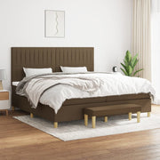 Boxspring met matras 200x200 cm donkerbruin