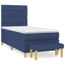 Boxspring Met Matras Stof Blauw 90 x 190 cm Getuft ontwerp