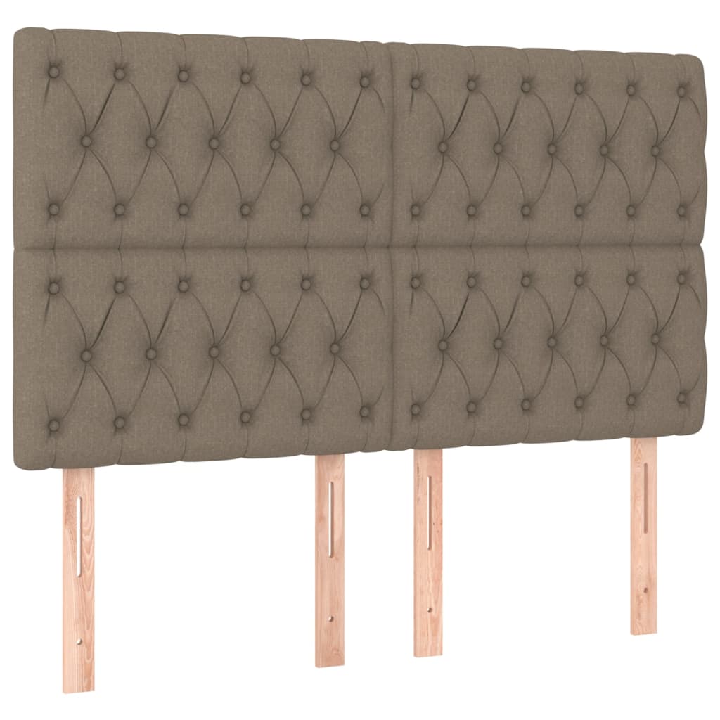 Boxspring Met Matras Stof Taupe 140 x 200 cm Getuft ontwerp