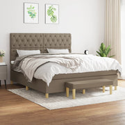 Boxspring met matras 160x200 cm taupe