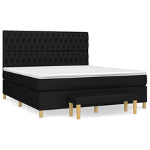 Boxspring Met Matras Stof Zwart 180 x 200 cm Getuft ontwerp