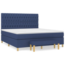 Boxspring Met Matras Stof Blauw 180 x 200 cm Getuft ontwerp