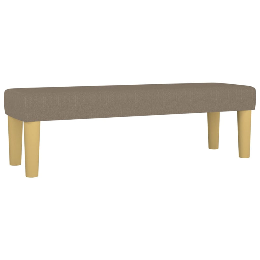 Boxspring Met Matras Stof Taupe 140 x 190 cm Knopen