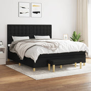 Boxspring met matras 160x200 cm zwart