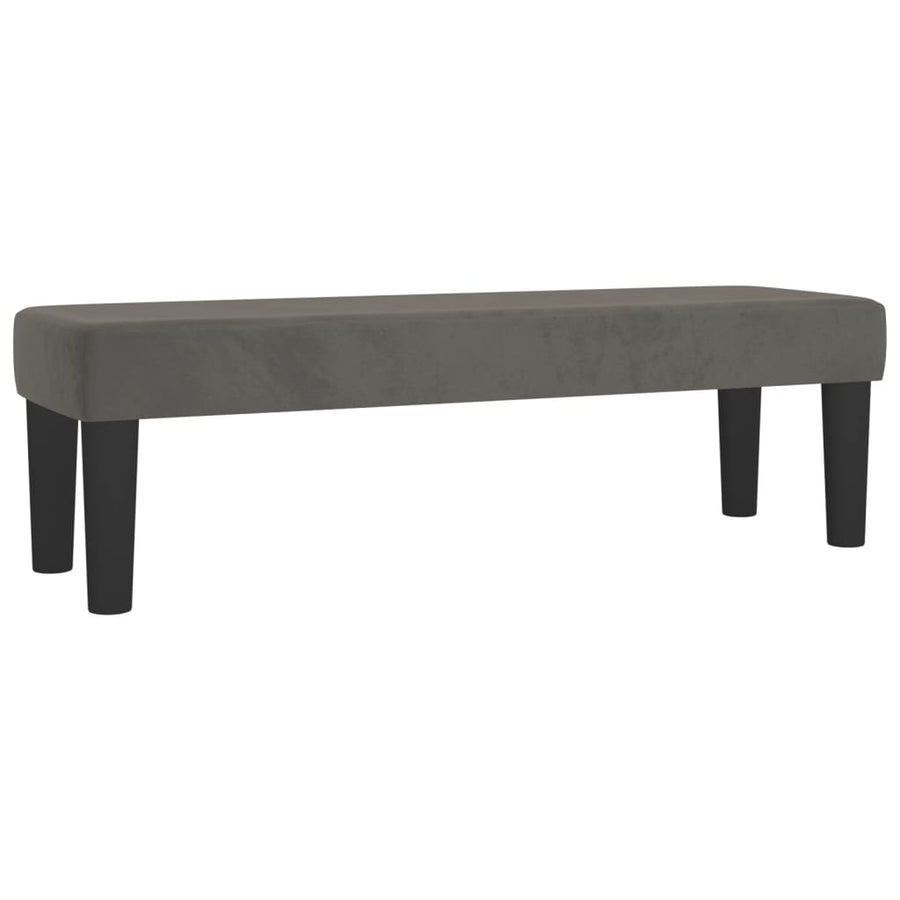 Boxspring Met Matras Fluweel Donkergrijs 140 x 200 cm Effen ontwerp