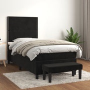 Boxspring bed met matras 80x200 cm zwart fluweel