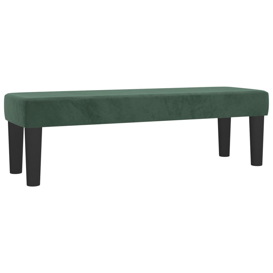 Boxspring Met Matras Fluweel Donkergroen 140 x 200 cm Horizontale strepen