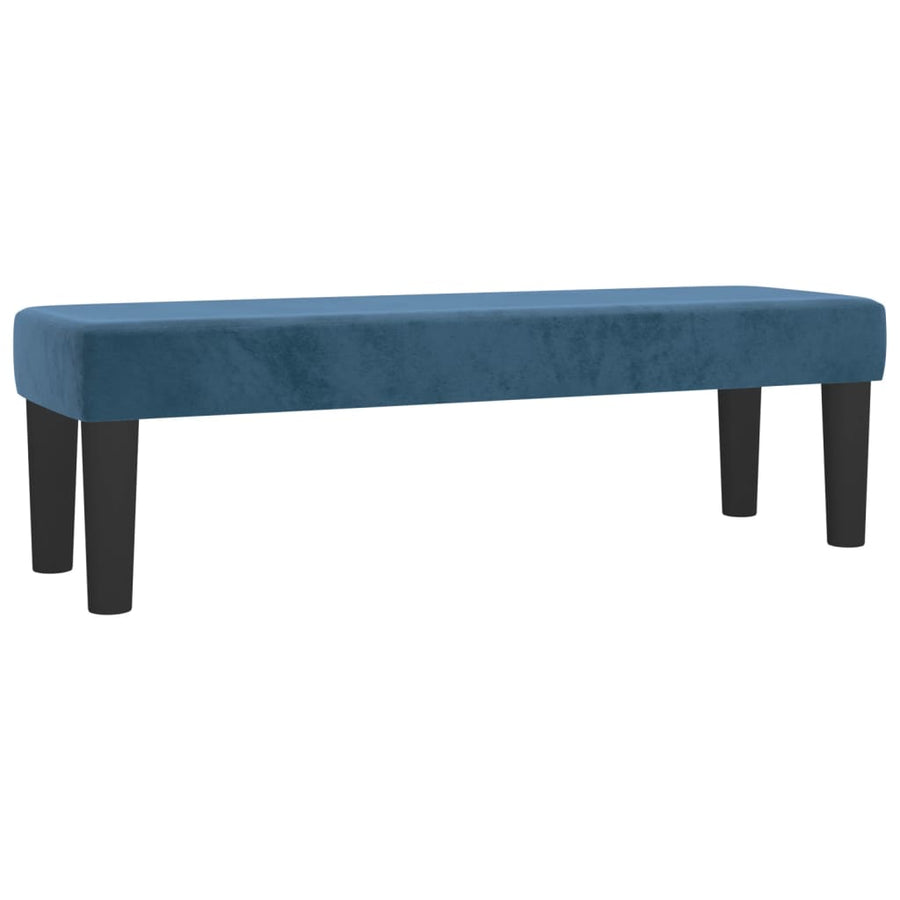 Boxspring Met Matras Fluweel Donkerblauw 140X200 Cm Donkerblauw 140 x 200 cm Horizontale strepen