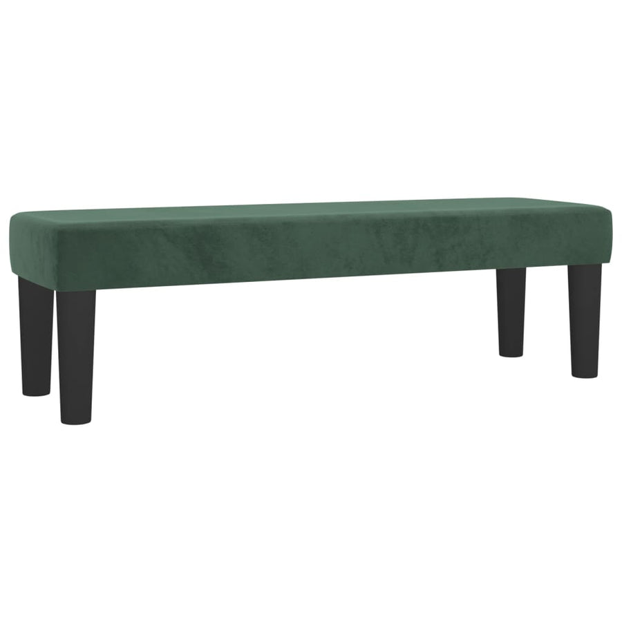 Boxspring Met Matras Fluweel Donkergroen 200 x 200 cm Horizontale strepen