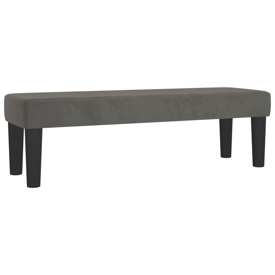 Boxspring Met Matras Fluweel Donkergrijs 160 x 200 cm Verticale strepen