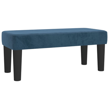 Boxspring Met Matras Fluweel Donkerblauw 120 x 200 cm Knopen