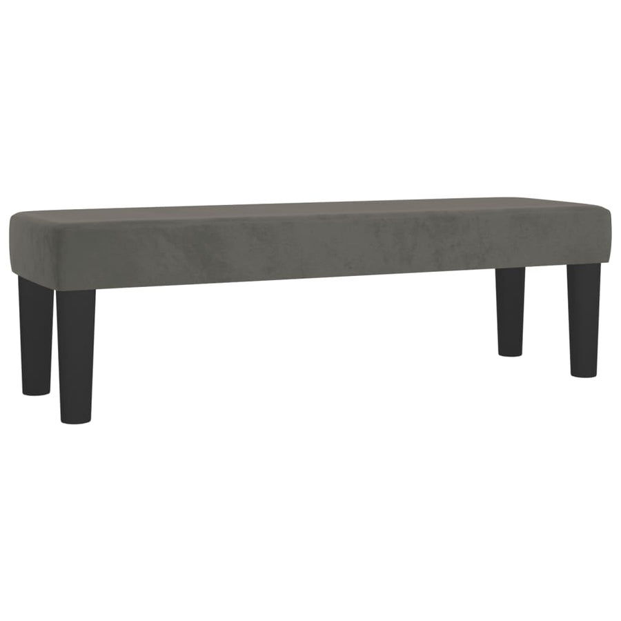 Boxspring Met Matras Fluweel Donkergrijs 140 x 190 cm Knopen