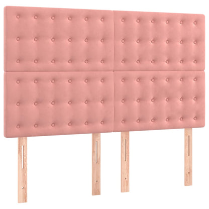 Boxspring Met Matras Fluweel 140 x 200 cm