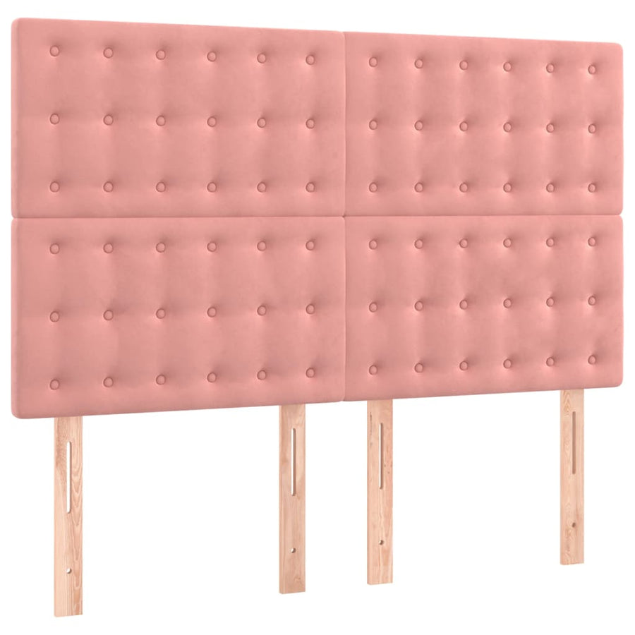 Boxspring Met Matras Fluweel 140 x 200 cm