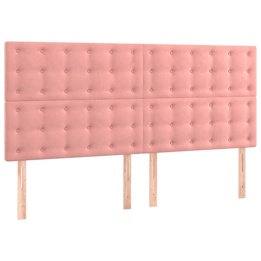 Boxspring Met Matras Fluweel 200 x 200 cm